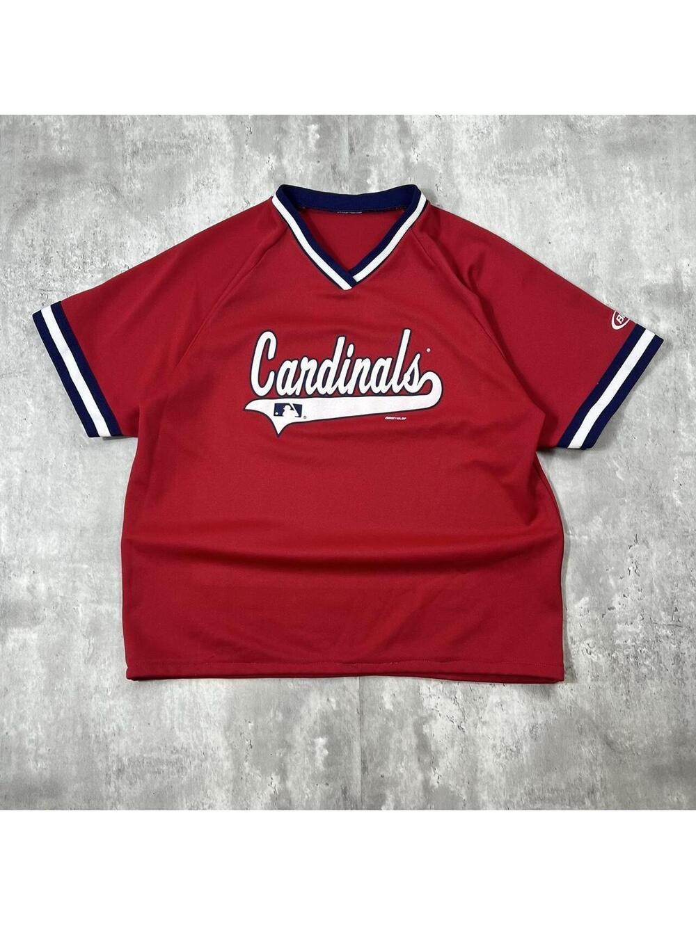 Vintage St. Louis Cardinals MLB Jersey Shirt Red V Neck